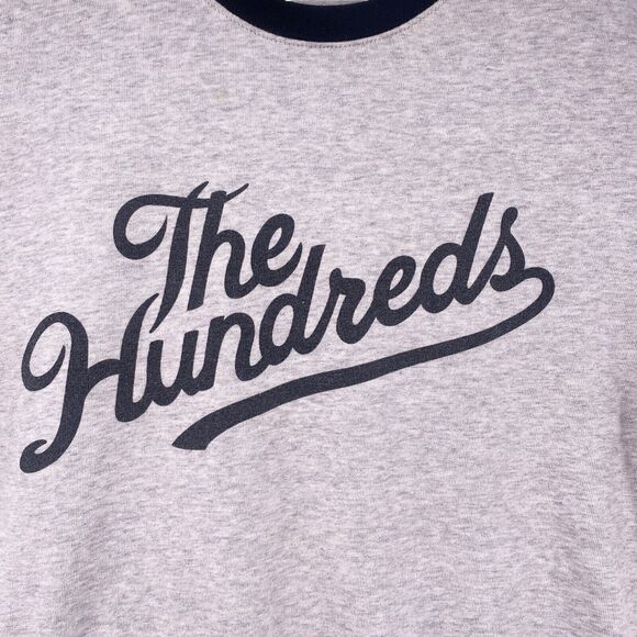 The Hundreds Mens Shirt Size Large Grey Short Sleeve Football Jersey 80 - Picture 5 of 7